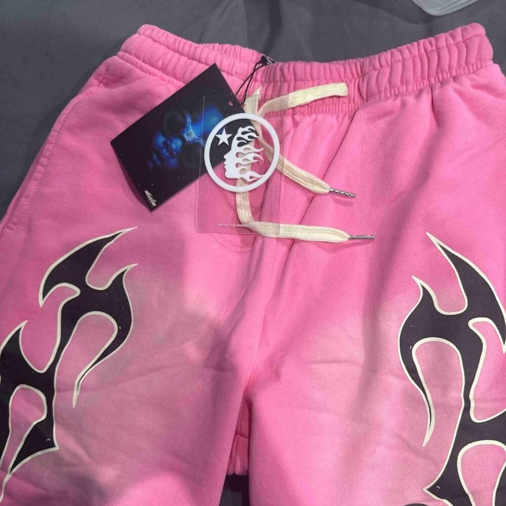 pink hellstar shorts